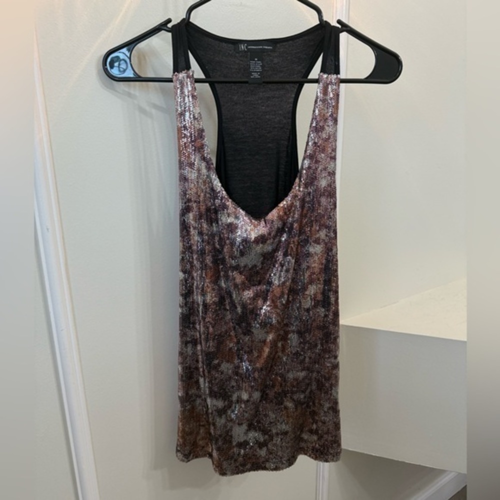 INC International Concepts Black Tank Top